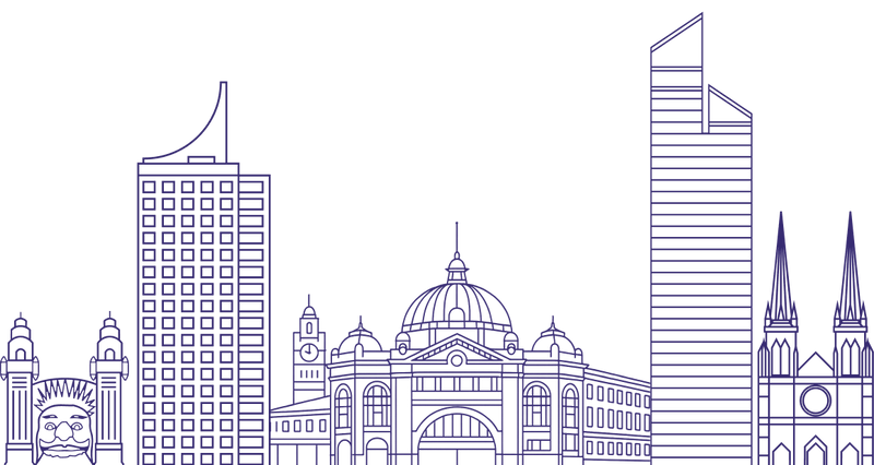 Decorative cityscape