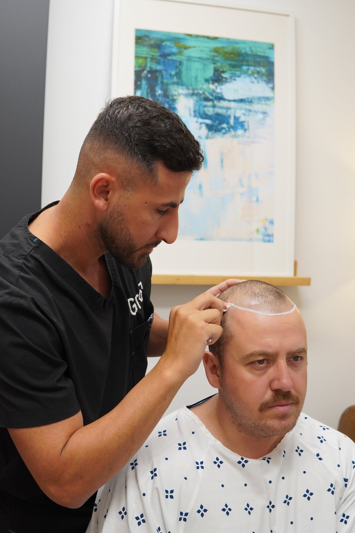 A Gro doctor at work in the Woolloomooloo clinic