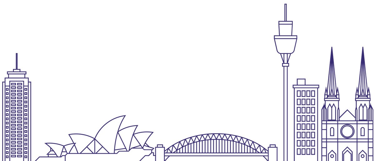 Decorative cityscape